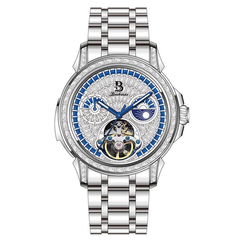 Babus Tourbillon Automatic Skeleton Watch for Men