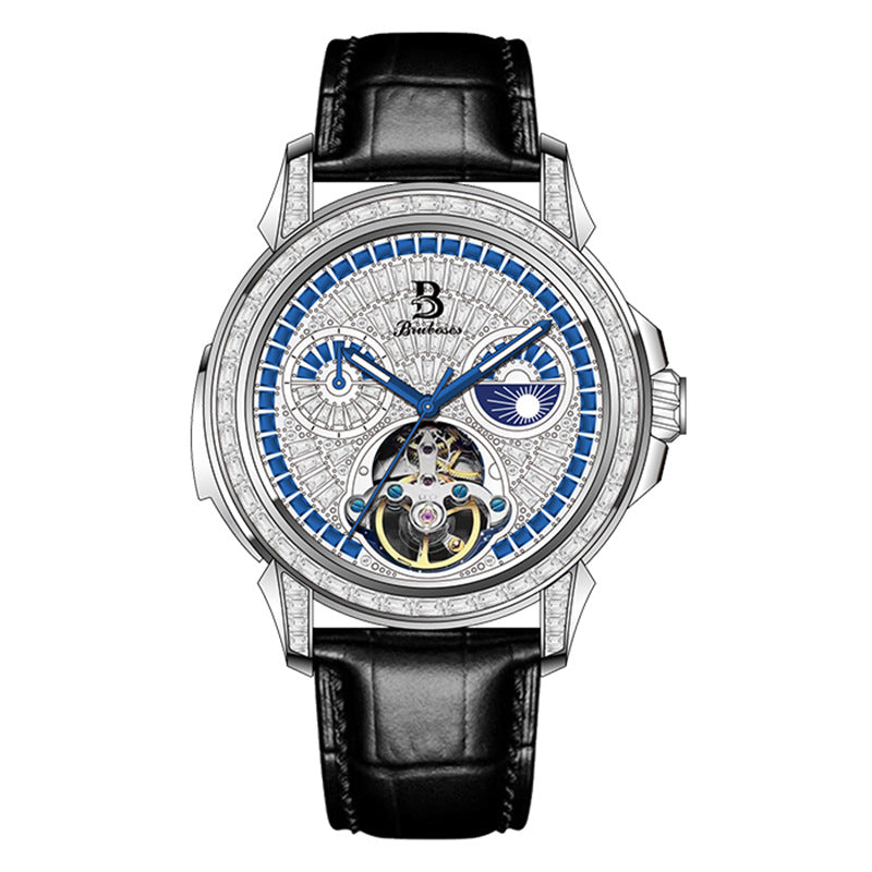 Babus Tourbillon Automatic Skeleton Watch for Men